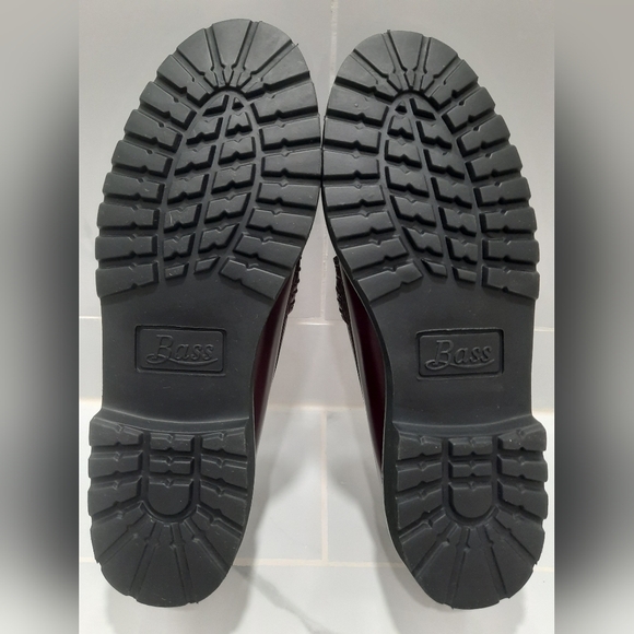 GH BASS WHITNEY SUPER LUG WEEJUNS LOAFER 8 M WINE RED - Picture 4 of 14